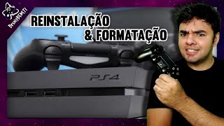 Tutorial  FormataçãoReinstalação do Sistema Operacional do Playstation 4 [upl. by Burrell]