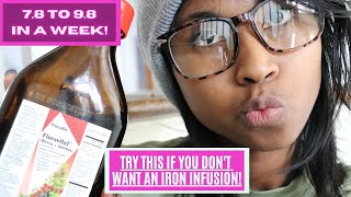 BEFORE YOU GET AN IRON INFUSION  HOW TO GET YOUR IRON LEVELS UP IN ONE WEEK NATURALLY [upl. by Admama]