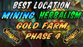 Best Gold Farm Phase 4 SoD l All Locations Mining amp Herbalism l Season of Discovery WoW Classic [upl. by Anoyek]