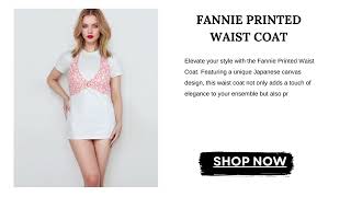 Get yourself stylish Fannie Printed Waist Coat for stunning outfit [upl. by Ferretti]