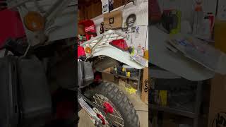 Tail tidy on a budget  XR650L  1994 adventurebike projectbike honda dirtbike [upl. by Airelav]