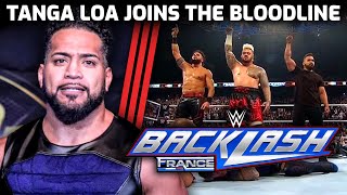 Guerillas of Destiny in WWE Tanga Loa joins The Bloodline at Backlash [upl. by Legnaleugim]