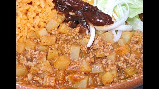 Picadillo con papas al chipotle RecetasdeLuzMa [upl. by Sirraj]