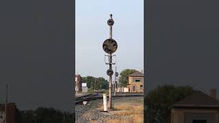 These will soon be a memory in Deshler Ohio New style signals coming [upl. by Tedric276]