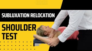 Modified Subluxation Relocation Test for Shoulder Instability [upl. by Chadburn]