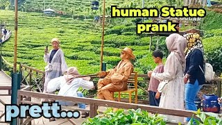 teriakan maksimal human Statue prank gunung Gambir [upl. by Eita179]