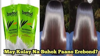 Paano Mag Rebond Ng May Kulay Na Buhok Hair Rebonding Tutorial [upl. by Torray]