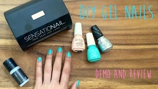 DIY gel nails using sensationail kit with China glaze gelaze Polish [upl. by Silvain135]