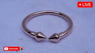 How to make 18k gold bracelet Lotus fashion 🔥🔨 gold viral video silver jewellry jewelry [upl. by Hairam]