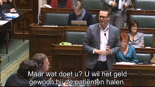 Raoul Hedebouw PVDA « Eerst de patiënten niet de centenquot [upl. by Vachell128]