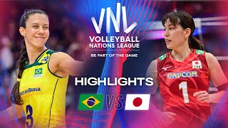 🇧🇷 BRA vs 🇯🇵 JPN  Semi Finals  Highlights  Womens VNL 2024 [upl. by Atires]