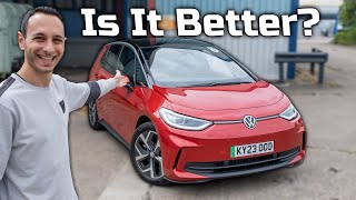 VW ID3 review 2024 The Newly Improved Electric Hatchback  TotallyEV [upl. by Skillern449]