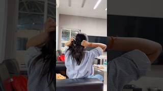 Tie your hair without Hair accessories 🥵❤️ hairaccessories hairstyle hairtutorial hairlove [upl. by Ralston]