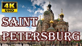 Exploring Saint Petersburg  4K Virtual Walking Tour through Russias Cultural Center  Part 1 [upl. by Anaitsirk880]