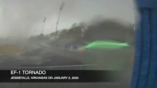 Jessieville tornado in January 2023 [upl. by Naihtsirc]