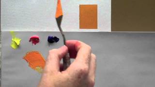 Colour mixing basics  Acrylic painting technique to match a colour [upl. by Suravart]