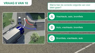 10 Oefenvragen over Voorrang  Kruispunten 🚗 CBR Auto Theorie Examen oefenen 🚗 [upl. by Henriques]