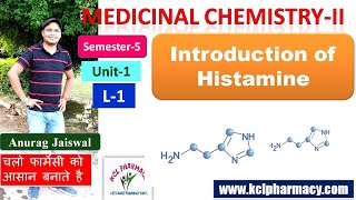 Antihistaminic Drugs  Intro of Histamine  L1 Chapter 1 Unit1 Medicinal Chemistry II 5th Sem [upl. by Naehgem633]