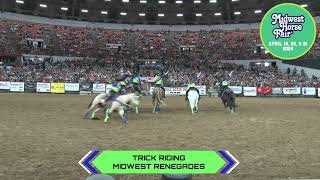 Watch Midwest Renegades Talented Trick Riders at Midwest Horse Fair [upl. by Alded]