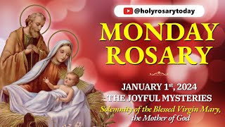 MONDAY HOLY ROSARY 💛 JANUARY 1 2024 💛 THE JOYFUL MYSTERIES OF THE ROSARY VIRTUAL holyrosarytoday [upl. by Hamal]