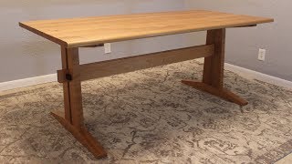 Making a Cherry Trestle Table [upl. by Stephan]