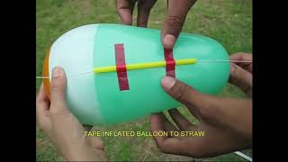 How to Make a Balloon Rocket  Science Experiment [upl. by Adirem]