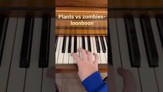 Plants vs Zombies loonboon easy piano tutorial [upl. by Grindle649]