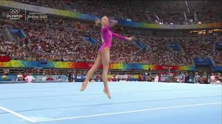 Nastia Liukin Floor AA HD 2008 Beijing Olympics [upl. by Kinelski]