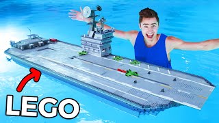 I Built a LEGO Aircraft Carrier [upl. by Nimaj]