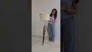 Old lamp shade makeover reel diy ytshorts craft viral makeover [upl. by Atsirt]