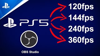 How To Record 120fps PS5 Gameplay  OBS Guide  Tutorial [upl. by Kary]