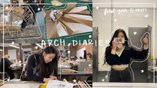 vlog 50  architecture diaries  a week in my life as a first year student at pratt 📏🌅 [upl. by Atinram]