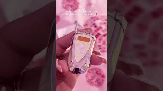 Glossier Flip Phone Keychain🪞✨🌷 glossier keychain youtubeshorts asmr unboxing [upl. by Ordnazil657]