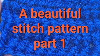 Crochet stitch pattern for beginners Part1 [upl. by Akimed]