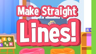 Make Straight Lines  Prewriting Skills  Practicing Straight Lines  Jack Hartmann [upl. by Naes538]