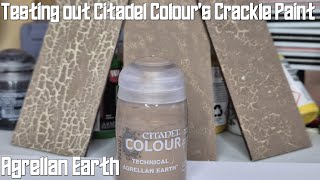 Testing Out Agrellan Earth  Games Workshop Citadel Colour Crackle Paint [upl. by Ardnalahs901]