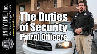 The Duties of Security Patrol Officers  Security Officer Companies [upl. by Sergius]