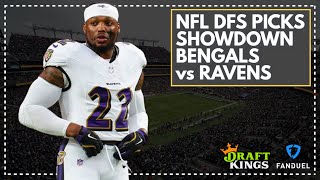 NFL DFS Picks for Thursday Night Showdown Bengals vs Ravens FanDuel amp DraftKings Lineup Advice [upl. by Vallie]