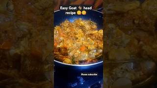 Easy goat 🐐 head recipe 😋😋cooking food pleasesubscribe supportme shorts [upl. by Anahir]