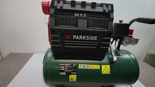 test  kompresora cichego Parkside Psko2410 a1 [upl. by Thaddaus]