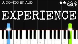 Ludovico Einaudi  Experience  EASY Piano Tutorial [upl. by Nunnery]