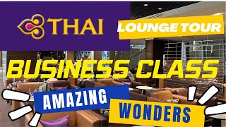 Thaiairways Business Class Lounge Tour  Suvarnabhumi Airport [upl. by Dania768]