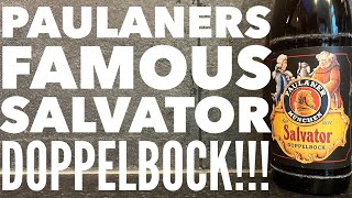 Paulaner Salvator Doppelbock Review By Paulaner Brauerei  German Craft Beer Review [upl. by Ballinger]