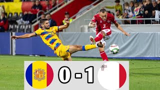 Andorra vs Malta 01 Highlights  UEFA Nations League 2024 efootball [upl. by Lechar232]