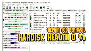 CARA MENGATASI HARDISK RUSAK HINGGA 0   BAD SECTOR [upl. by Yeslaehc593]