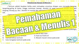 Latihan 2  Pemahaman Bacaan dan Menulis 1 UTBK2025 [upl. by Castra]