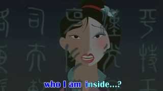 MULAN  Reflection KARAOKE clip  Instrumental with lyrics on screen [upl. by Calise]