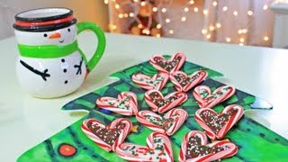 DIY Christmas Treats  Candy Cane Hearts [upl. by Eerased]