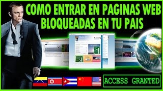 Como Entrar En Paginas Web Bloqueadas En Tu Pais Sin Programas [upl. by Enale597]