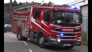 Temporary Station Shropshire Fire amp Rescue Service  Telford Central First Pump  Turnout [upl. by Hedelman]